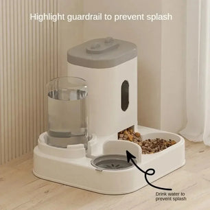 Automatic Feeder Cat Dog Food Bowl with Water Fountain Pet Large Food Storage Dispenser Container Puppy Pet Kitten Accessories